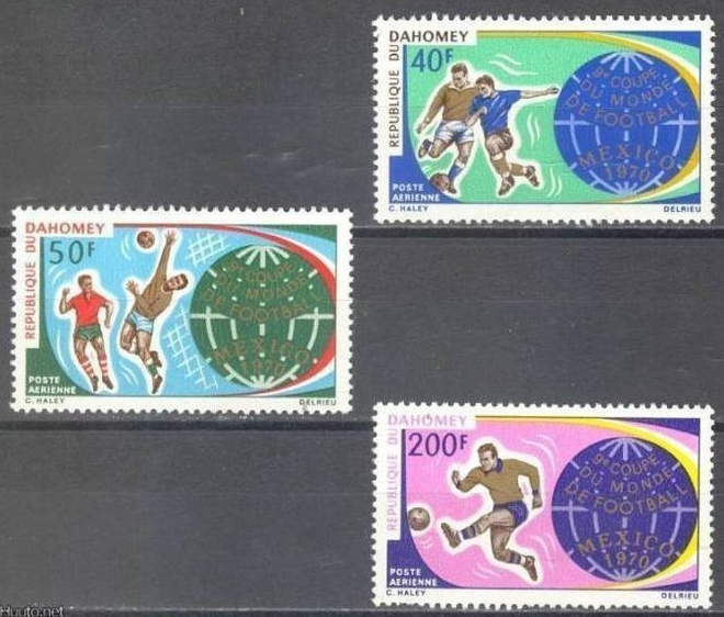 (S0034) DAHOMEY, 1970 (World Football Cup, Mexico). MNH**
