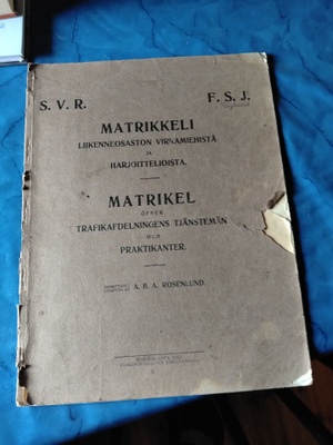 matrikkeli liikenneosaston virkamiehistä v 1912