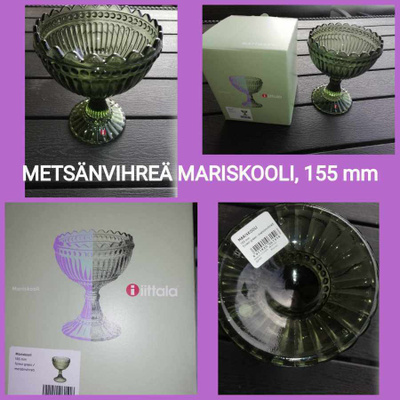 Uusi, paketissa METSÄNVIHREÄ MARISKOOLI, IITTALA, LAHJAKSI