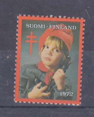 1972 TUB joulumerkki postituoreena.