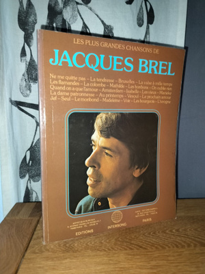 Jacques Brel - Nuottikirja - Les plus grandes chansons de