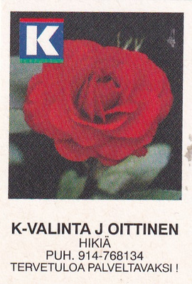 Hikiä. K - Valinta J. Oittinen  , Kesko     6/16