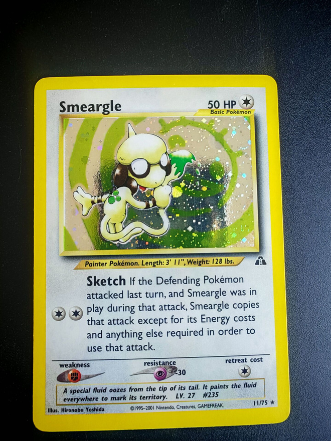 Pokemon kortti Smeargle Neo Discovery holo
