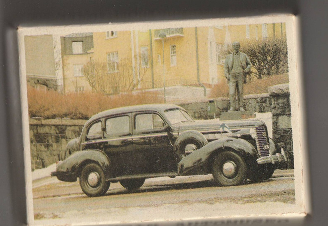 Helsingin Automuseo 8 tulitikkuaskia ja pakkaus