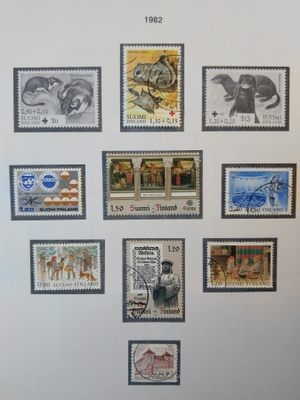 1982 Suomi postimerkki 8 kpl