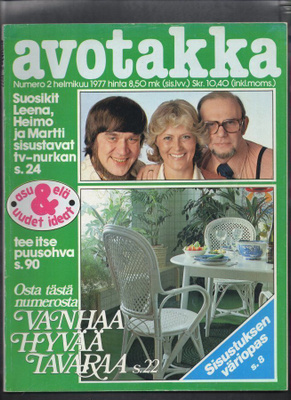 Avotakka n:o 2 1977 Kutsuvat teekupit. Vanhan tavaran kauppa