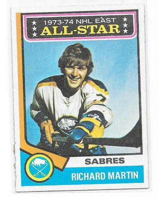 1974-75 Topps #127 Richard Martin Buffalo Sabres