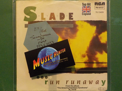 SLADE - RUN RUNAWAY - SCAND 1984 EX/EX 7"
