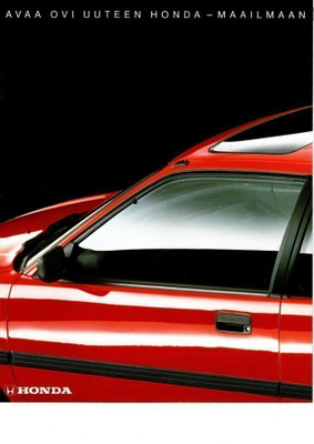 Honda mallisto -esite, 1988