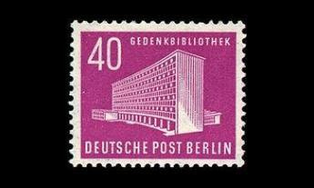 Berlin 122 ** Käyttösarja rakennuksia 40 Pf (1954)