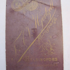 CDV Valokuva Näyttelijä Adolf Berlin + Nimmari 1892 Helsinki - pikkukuva 2