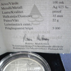 100 mk Suomenlinna 250v.  1998 Hopea Juhlaraha - pikkukuva 2