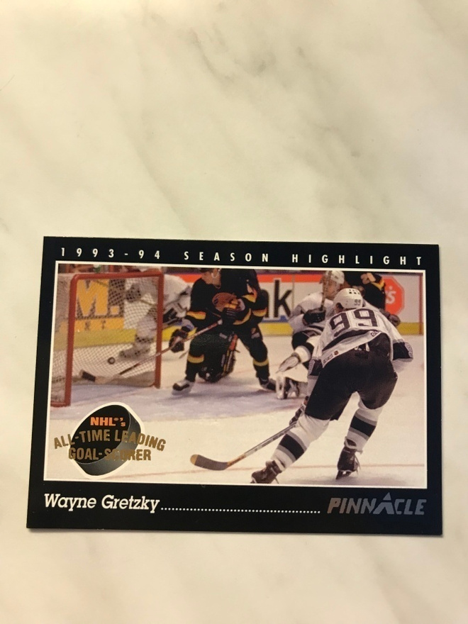 1993-94 Pinnacle 802nd Goal Highlight Wayne Gretzky #512