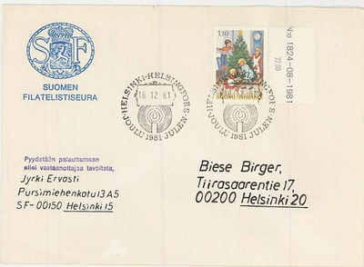 1981 joulu kuorella