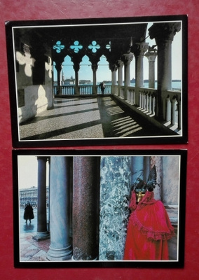 Venezia+Carnevaali: 2 postikorttia
