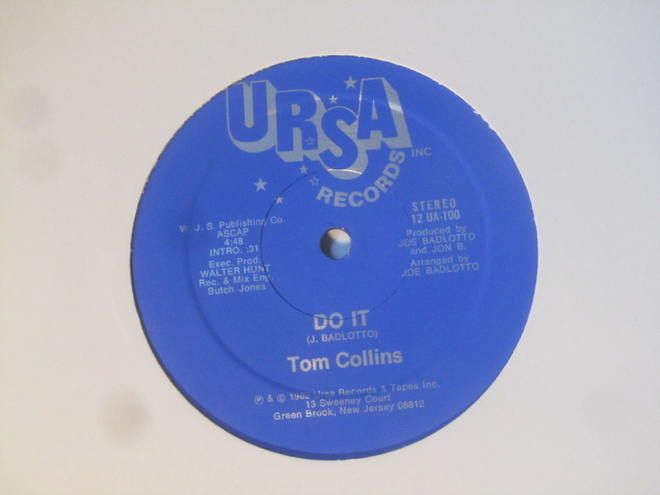 Tom Collins: Do It    12" single   1982
