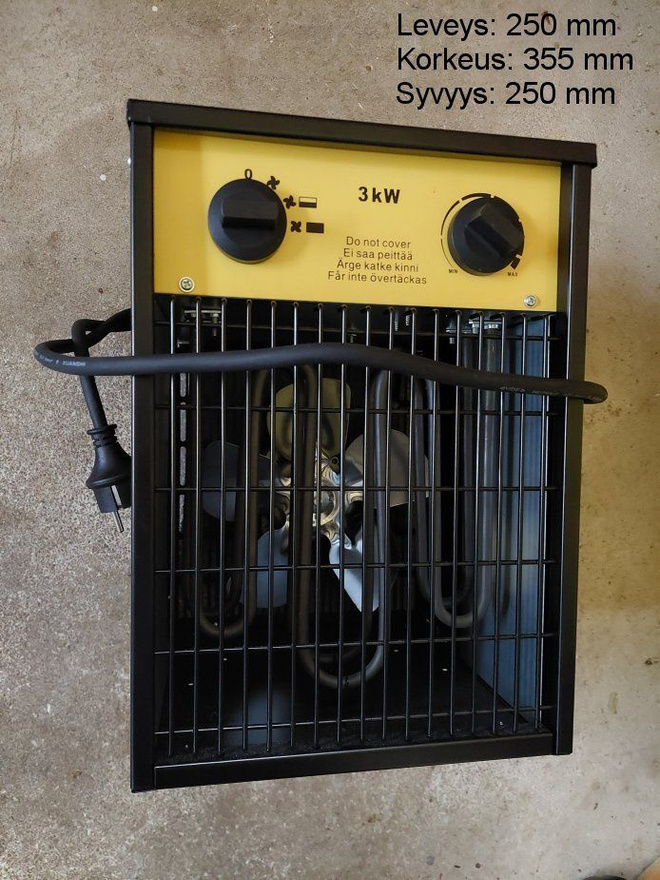 OPAL LÄMPÖPUHALLIN, SIIRRETTÄVÄ 3KW