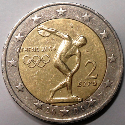 Kreikka. 2€ 2004 "Olympia".
