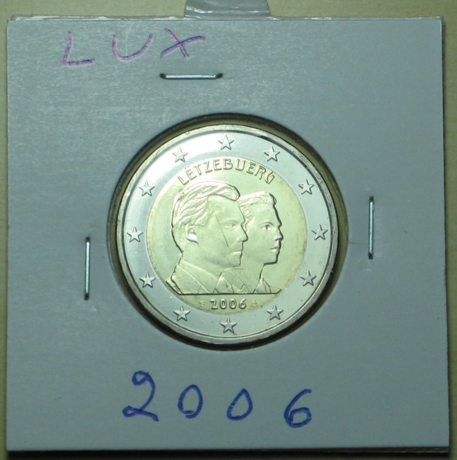 2006 Luxembourg 2€ Guillaume kulkematon
