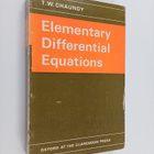 T. W. Chaundy : Elementary differential equations - pikkukuva 1