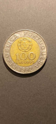 Portugal 100 Escudos, 1992