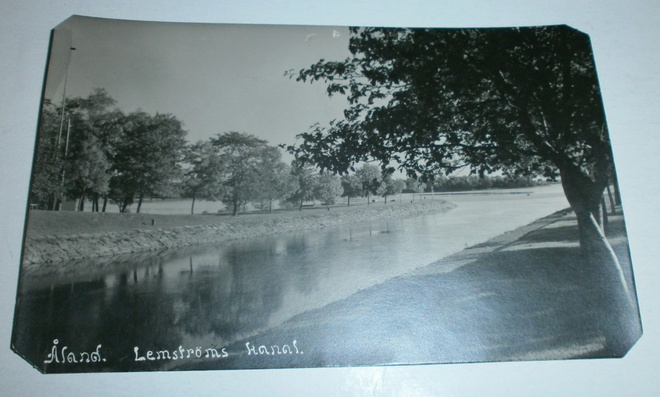 Åland, Lemströms kanal, mv valokuvapk, p. 1929