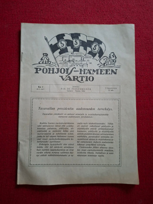 Pohjois-Hämeen Vartio no 1/ 1927