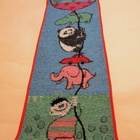 Retro lastenhuoneen kuvakudos Ihme ja kumma 140 cm x 40 cm - pikkukuva 1