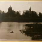 Kälviä,Kälviän kirkko ja kellotapuli illan laskeutuessa 1933 - pikkukuva 1