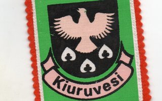 Kiuruvesi: Matkailu /hihamerkki  (kangasta)
