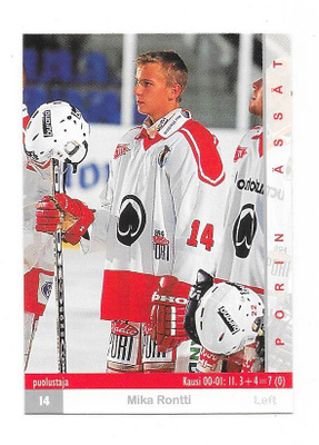 2001-02 CardSet #368 Mika Rontti  Ässät