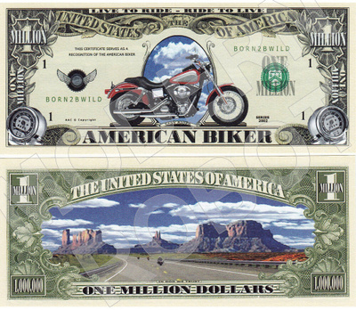 UUSI HARLEY-DAVIDSON SETELI * DOLLARI - ILMAINEN TOIMITUS