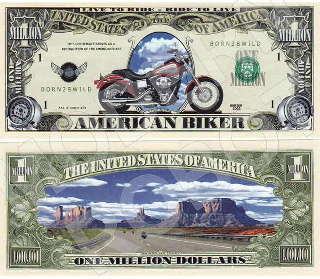 UUSI HARLEY-DAVIDSON SETELI * DOLLARI - ILMAINEN TOIMITUS