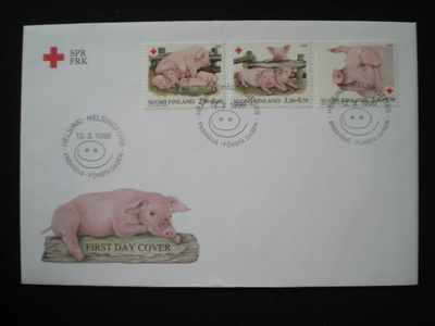 FDC Punainen Risti 12.3.1998 - LaPe 1422-1424