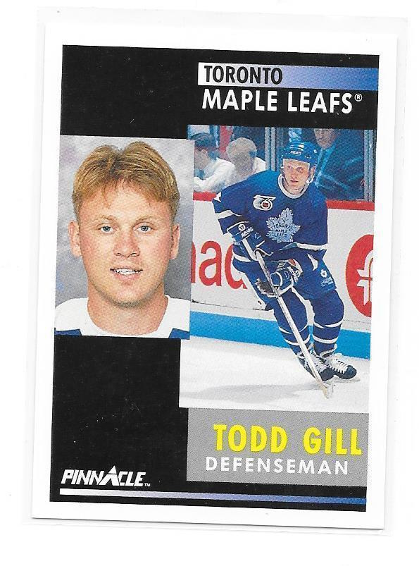 1991-92 Pinnacle #278 Todd Gill Toronto Maple Leafs