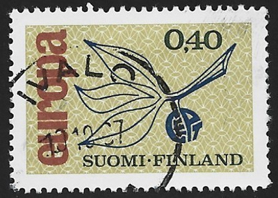 1965 Eurooppa-merkki leimattu LaPe 607