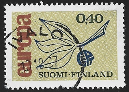 1965 Eurooppa-merkki leimattu LaPe 607