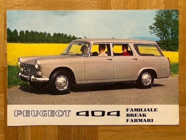 Esite Peugeot 404 farmari, 1970