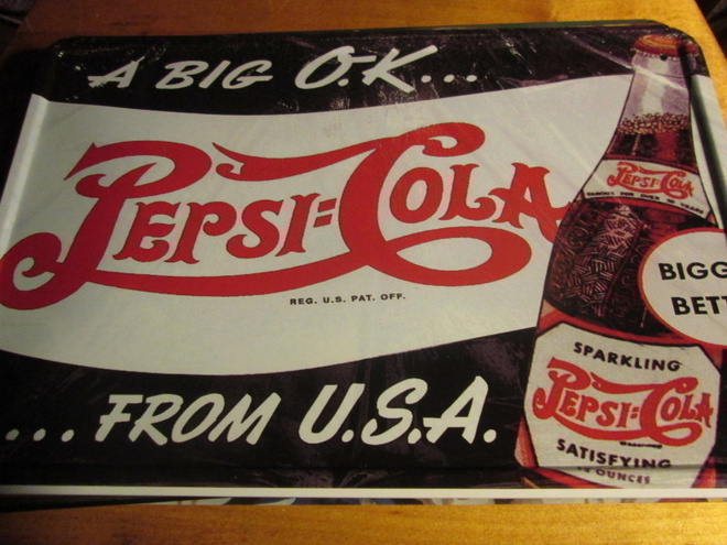 Peltikyltti Pepsi-Cola from U.S.A.