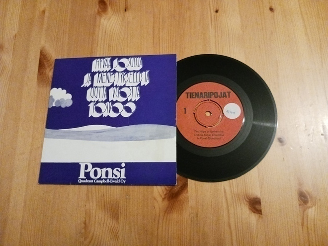 Tienaripojat 7" ps Ponsi Quadrant Campbell-Ewald Oy Mainosle