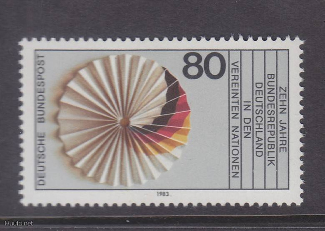 Saksa Mi 1185 postituoreena