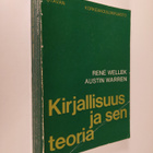Rene Wellek : Kirjallisuus ja sen teoria - pikkukuva 1