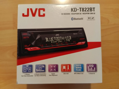 Autoradio/Autosoitin/CD-soitin: JVC KD-T822BT