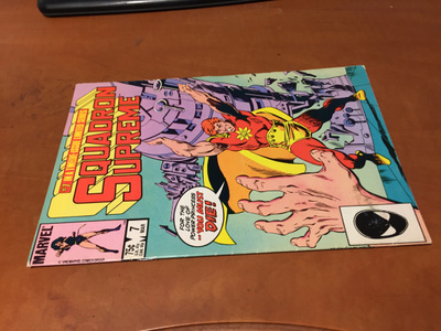 MARVEL SQUADRON SUPREME 7/1986 HYVÄ