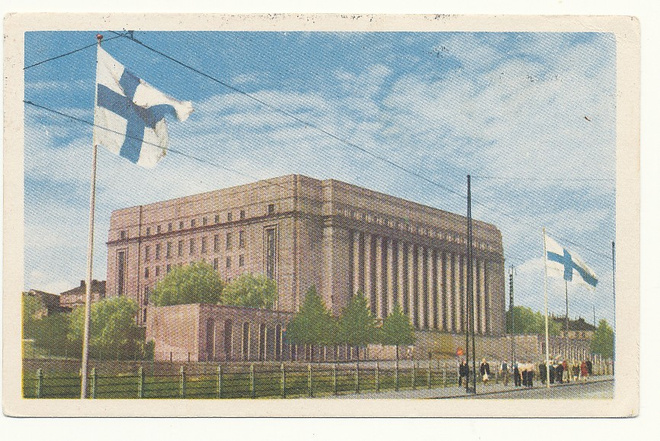 HELSINKI, Eduskuntatalo - kulk. 1957