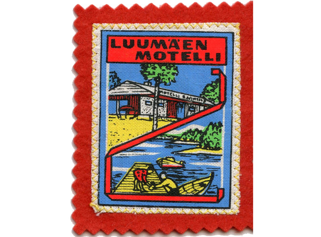 Luumäen motelli "Bates Motel" harvinainen vanha hihamerkki