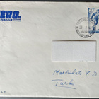 Hiihdon MM-58 -merkki Helsinki-Lento -leimalla 23.2.1958 - pikkukuva 1