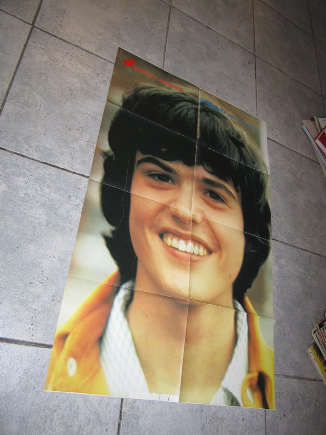 VANHA SUOSIKKI JULISTE -DONNY OSMONDS noin 80 x 51 cm