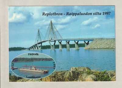 Postikortti: Raippaluodon silta 1997