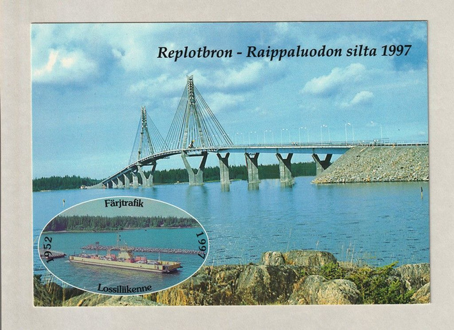 Postikortti: Raippaluodon silta 1997